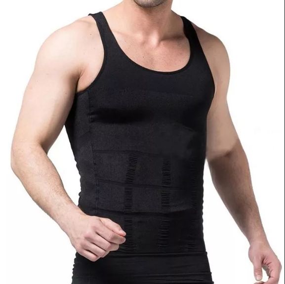 Be-In-Shape Slim N Lift Men Slimming Body Shaper Waist Trainer Vest Tummy Control Posture Shirt Back Correction Abdomen Tank Top Shapewear - Oshi.pk - Buy & Sell Online