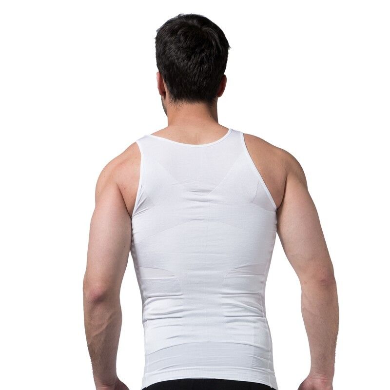 Be-In-Shape Slim N Lift Men Slimming Body Shaper Waist Trainer Vest Tummy Control Posture Shirt Back Correction Abdomen Tank Top Shapewear - Oshi.pk - Buy & Sell Online