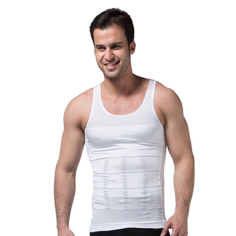 Be-In-Shape Slim N Lift Men Slimming Body Shaper Waist Trainer Vest Tummy Control Posture Shirt Back Correction Abdomen Tank Top Shapewear - Oshi.pk - Buy & Sell Online