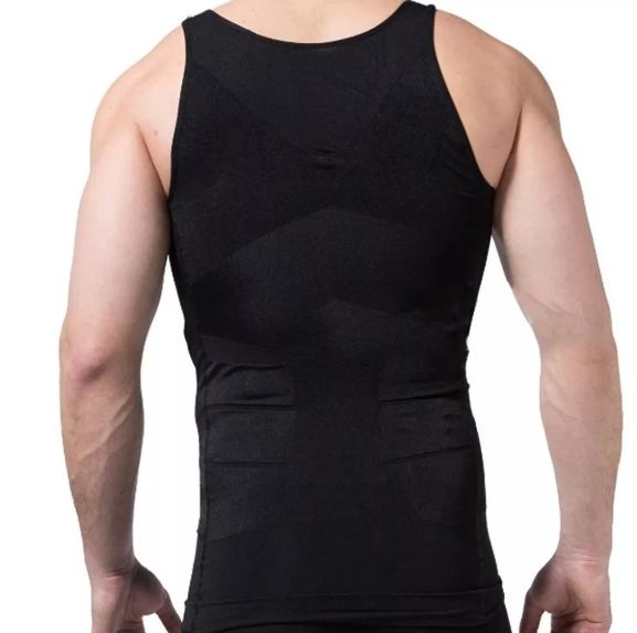 Be-In-Shape Slim N Lift Men Slimming Body Shaper Waist Trainer Vest Tummy Control Posture Shirt Back Correction Abdomen Tank Top Shapewear - Oshi.pk - Buy & Sell Online