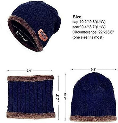 Beanie Cap & Muffler For Mens & Women | Winter Cap For Men | Soft Woolen Muffler & Cap For Men & Women - Oshi.pk - Buy & Sell Online