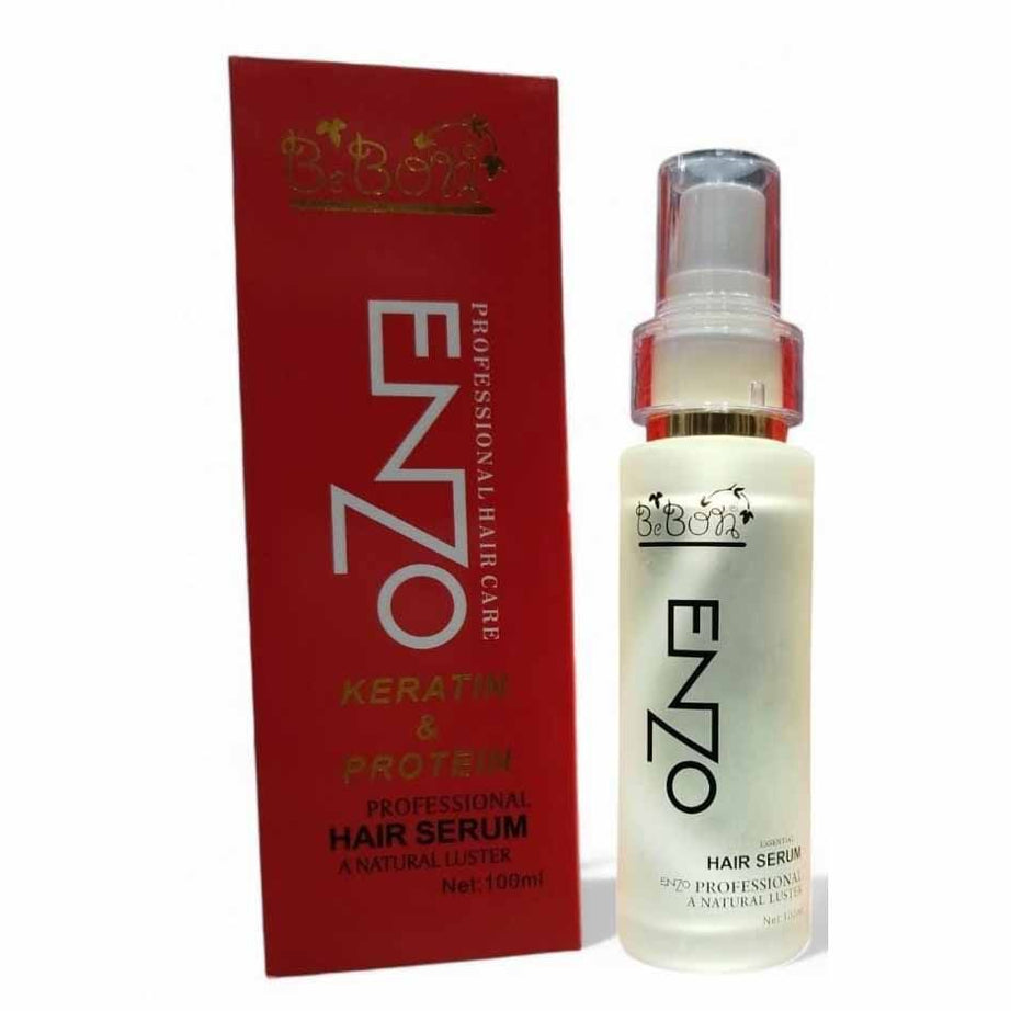 Bebon Enzo Keratin Hair Serum With Heat Protein A Natural Luster - 100ml - Oshi.pk - Buy & Sell Online