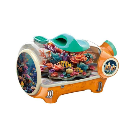 Bemay Toy 4500ML LED Fish Tank with Oxygen Function, Insertible Heating Rod,Dream Aquarium Kit for Children - Oshi.pk - Buy & Sell Online