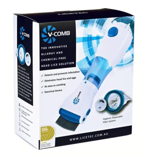 Best Quality V Comb Head Lice Machine With 4 extra Filter, Head Lice Treatment Machine Electric Lice Removal Machine, Anti Lice Machine Head Lice Remo