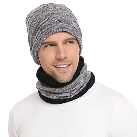 Best Quality Winter Warm Woolen Cap with Collar For Men/Boys - Oshi.pk - Buy & Sell Online