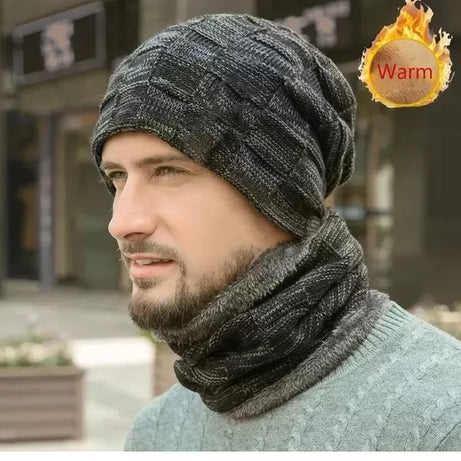 Best Quality Winter Warm Woolen Cap with Collar For Men/Boys - Oshi.pk - Buy & Sell Online