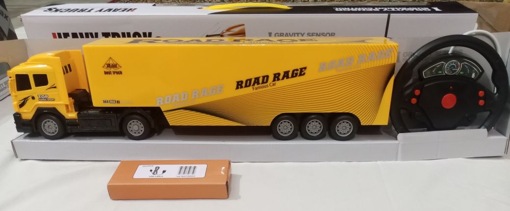 Big 49cm Road Rage Heavy Truck- Steering wheel RC - Rechargeable Battery