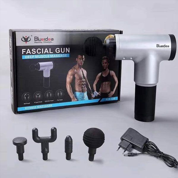 Big Deep Massager Gun 4 Kinds Of Massage Heads For Muscle Vibration Relaxation Deep Tissue Therapy - Oshi.pk - Buy & Sell Online