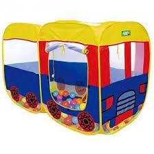 Big Pop Up Tent House For Kids Large Size 140cm 97cm 73cm School Bus Shape