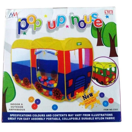 Big Pop Up Tent House For Kids Large Size 140cm 97cm 73cm School Bus Shape - Oshi.pk - Buy & Sell Online
