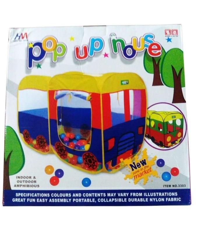 Big Pop Up Tent House For Kids Large Size 140cm 97cm 73cm School Bus Shape - Oshi.pk - Buy & Sell Online