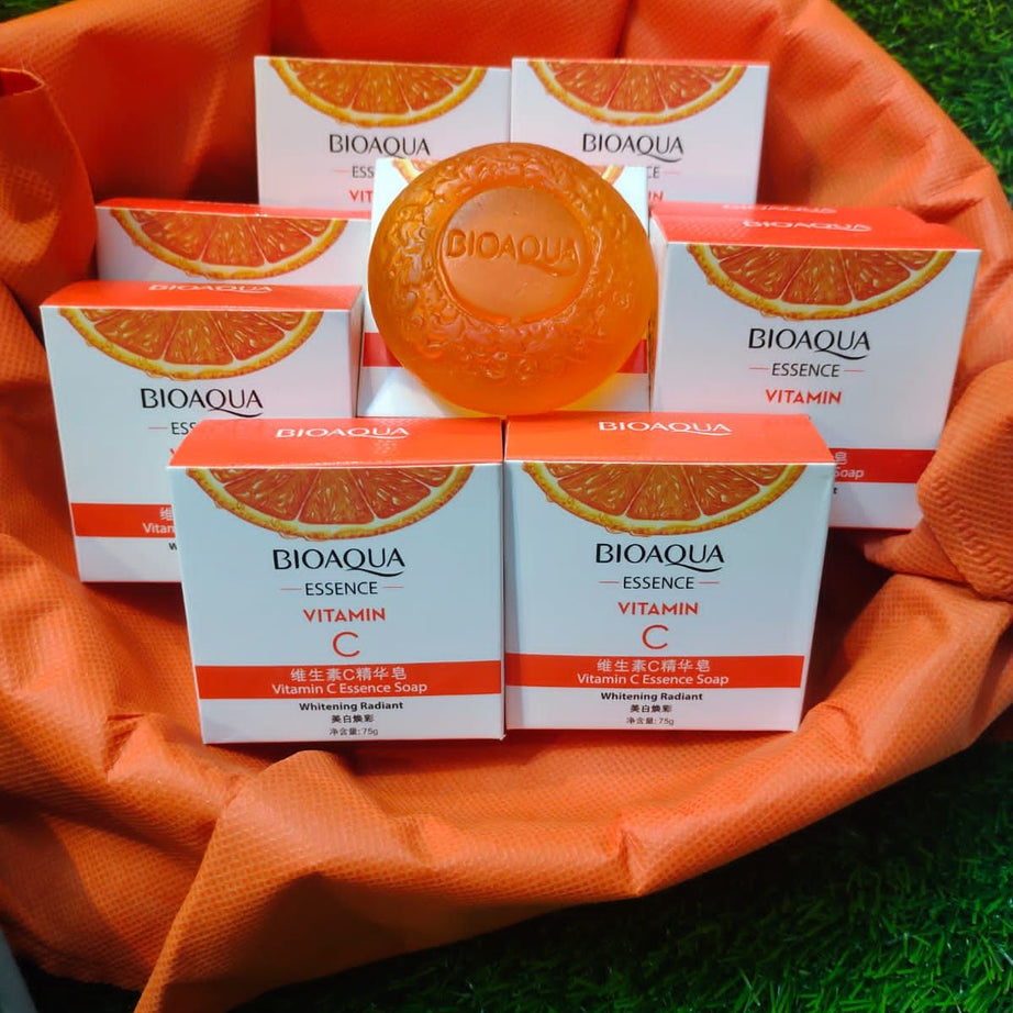 BIO AQUA VITAMIN C ESSENCE SOAP WHITENING RADIANT - 75g - Oshi.pk - Buy & Sell Online