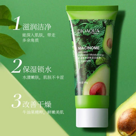 BIOAQUA Niacinome Avocado Elasticity Moisturizing Facial Cleanser 100g - Oshi.pk - Buy & Sell Online