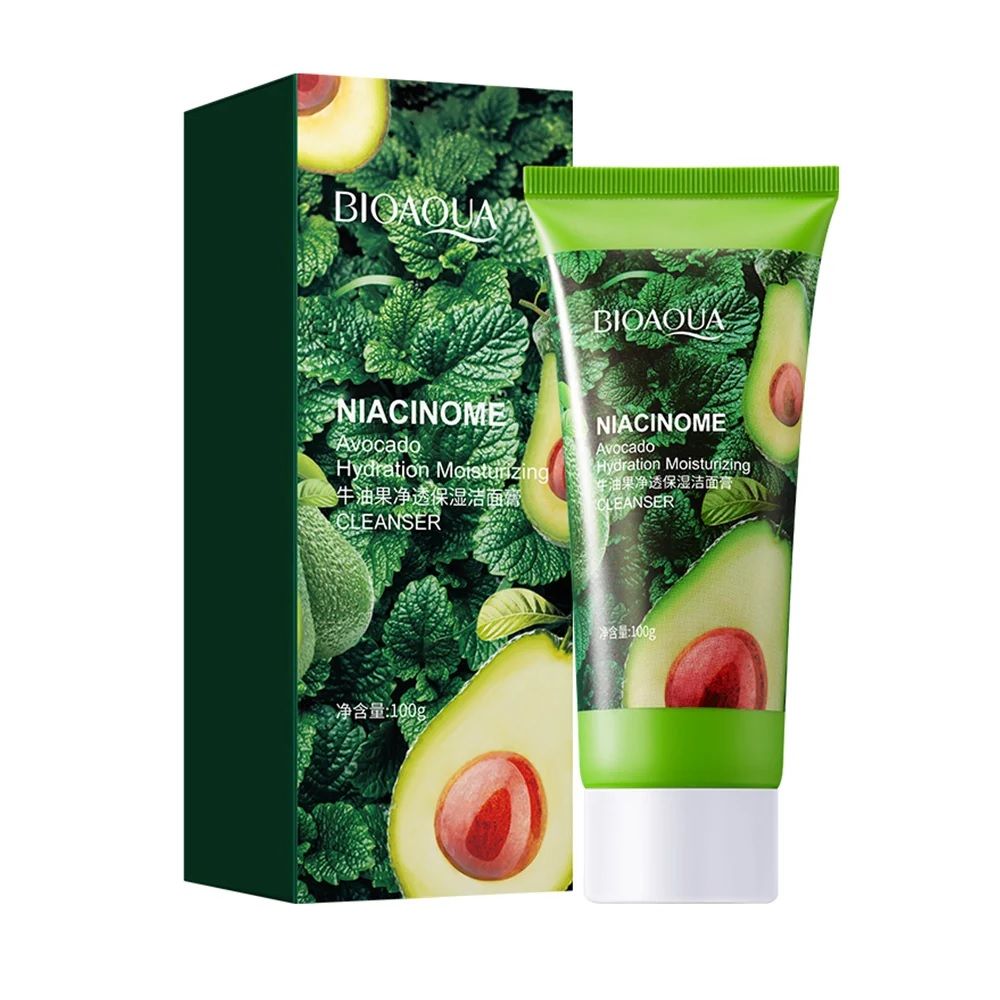 BIOAQUA Niacinome Avocado Elasticity Moisturizing Facial Cleanser 100g - Oshi.pk - Buy & Sell Online
