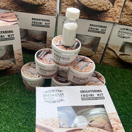 BIOAQUA Rice Brightening Face Facial kit pack of 7 item - Oshi.pk - Buy & Sell Online