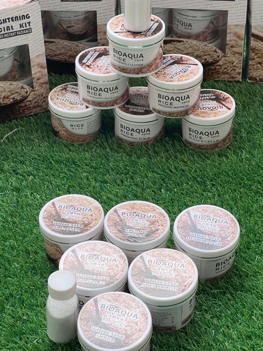 BIOAQUA Rice Brightening Face Facial kit pack of 7 item - Oshi.pk - Buy & Sell Online