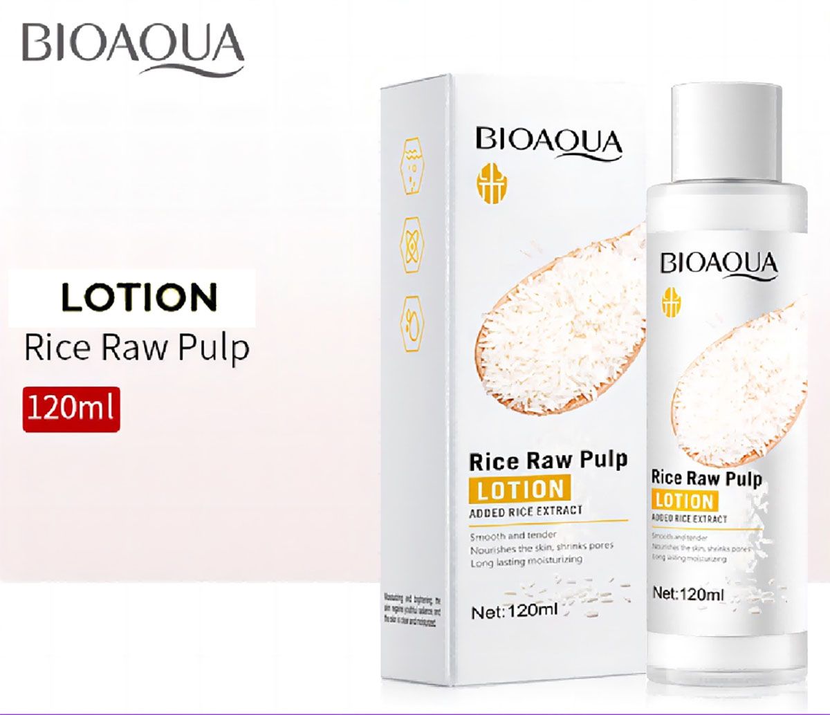 BIOAQUA Rice Raw Pulp Moisturizing Lotion 120ml BQY83888 - Oshi.pk - Buy & Sell Online