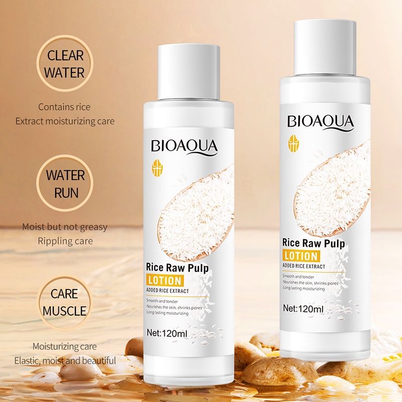 BIOAQUA Rice Raw Pulp Moisturizing Lotion 120ml BQY83888 - Oshi.pk - Buy & Sell Online
