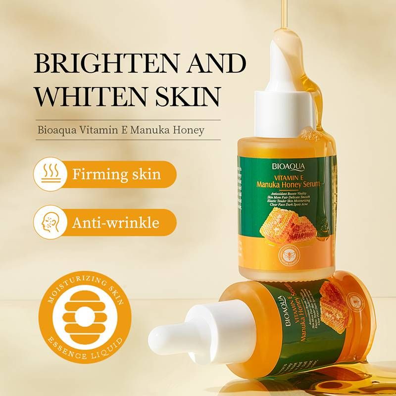 Bioaqua Vitamin E Manuka Honey Brightening Facial Serum 30ml - Oshi.pk - Buy & Sell Online