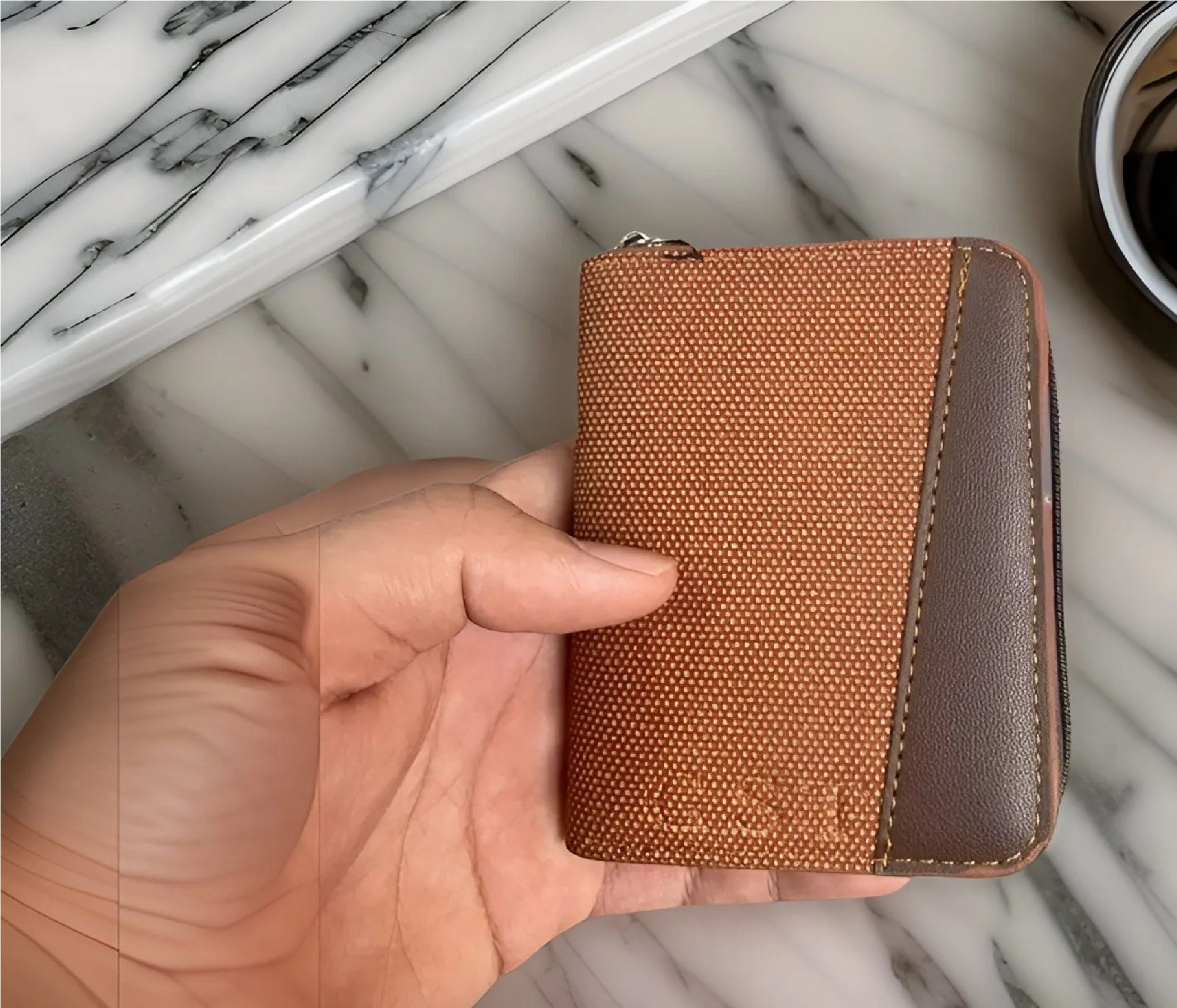 BK's New Casual Wallet Multi-Slot Card Holder Zipper Coin Purse Small Clutch PU Money Bag Purse Cardholder Wallets for Men - Oshi.pk - Buy & Sell Online