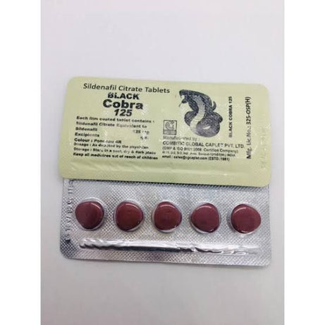 Original Black Cobra 125 Tablets For Men Made in India ( 5 Tablets Strip) - Oshi.pk - Buy & Sell Online