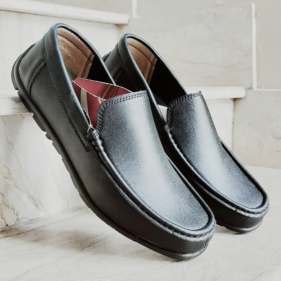 SJ Black Men Loafers moccasin Formal shoes high quality Export quality - Oshi.pk - Buy & Sell Online