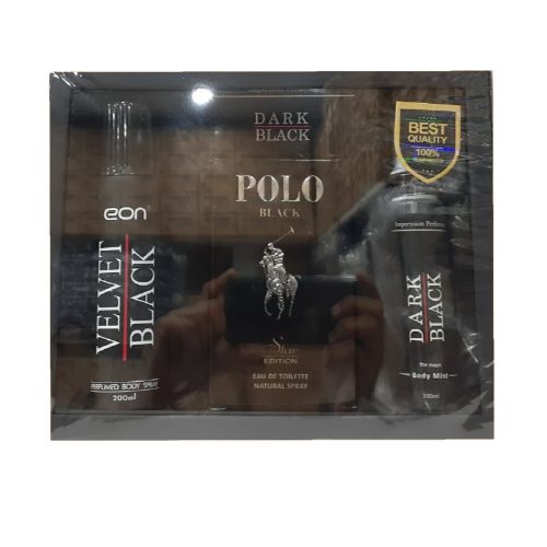 BLACK PERFUME GIFT SET 3X1 FOR MEN BY POLO - Oshi.pk - Buy & Sell Online