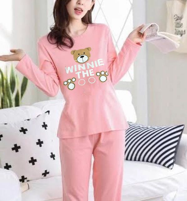 Pink Winnie The Poh Tshirt Pajama For Her - Oshi.pk - Buy & Sell Online