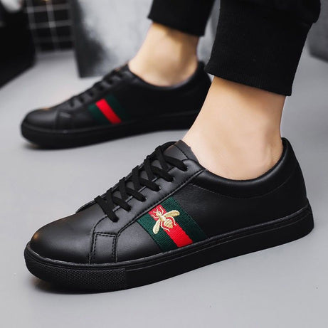 Men's Running Shoes Men's Slip-on Shoes Tennis Walking Casual Shoes Black Gym Breathable Rubber Work Shoes fashion shoes - Oshi.pk - Buy & Sell Online