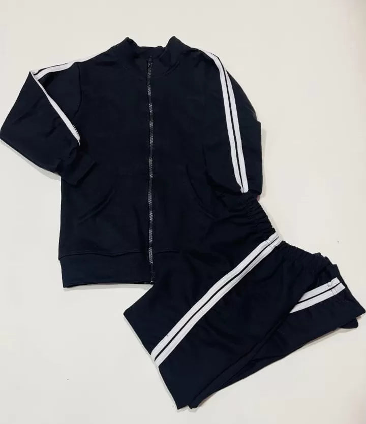 Black V Neck with White Panel pajama Full Sleeves Night Suit for her - Oshi.pk - Buy & Sell Online