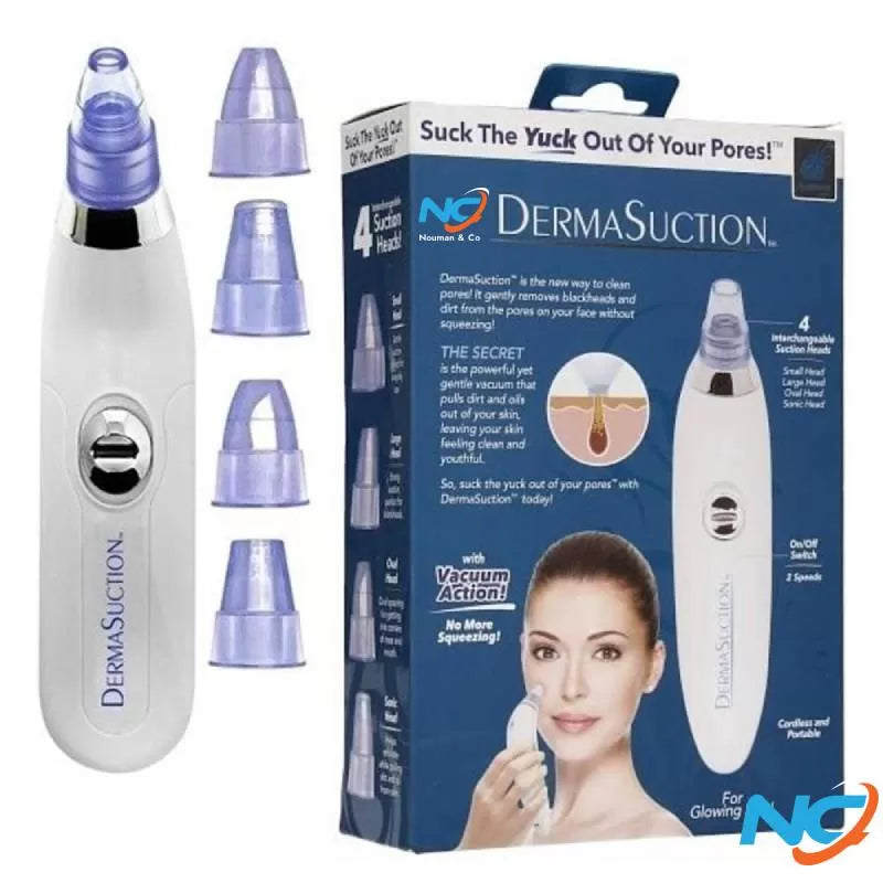 Blackhead Removal Machine-Derma Suction 3 in 1 Black Head Remover Machine-Acne Pimple Pore Cleaner Vacuum Suction Tool - Oshi.pk - Buy & Sell Online