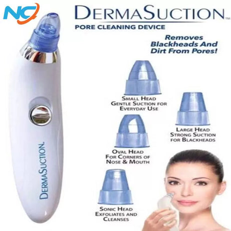 Blackhead Removal Machine-Derma Suction 3 in 1 Black Head Remover Machine-Acne Pimple Pore Cleaner Vacuum Suction Tool - Oshi.pk - Buy & Sell Online