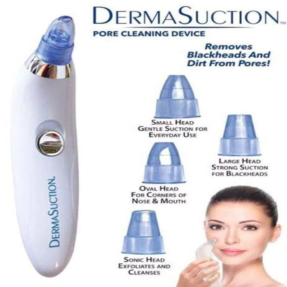 Blackhead Removal Machine-Derma Suction 3 In 1 Black Head Remover Machine-Acne Pimple Pore Cleaner Vacuum Suction Tool - Oshi.pk - Buy & Sell Online
