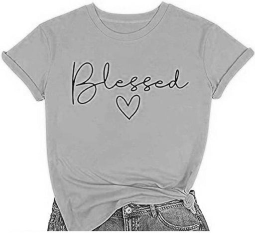 Blessed Heart Printed T-shirt for Women's - Oshi.pk - Buy & Sell Online