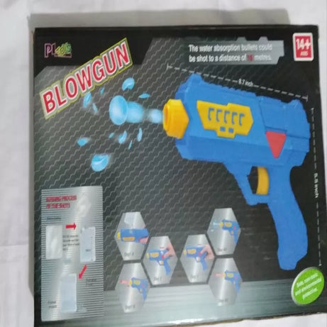 Blow Gun- with Rubber long shots+Water Absorbing Ball Shots-14+ years sports toy - Oshi.pk - Buy & Sell Online