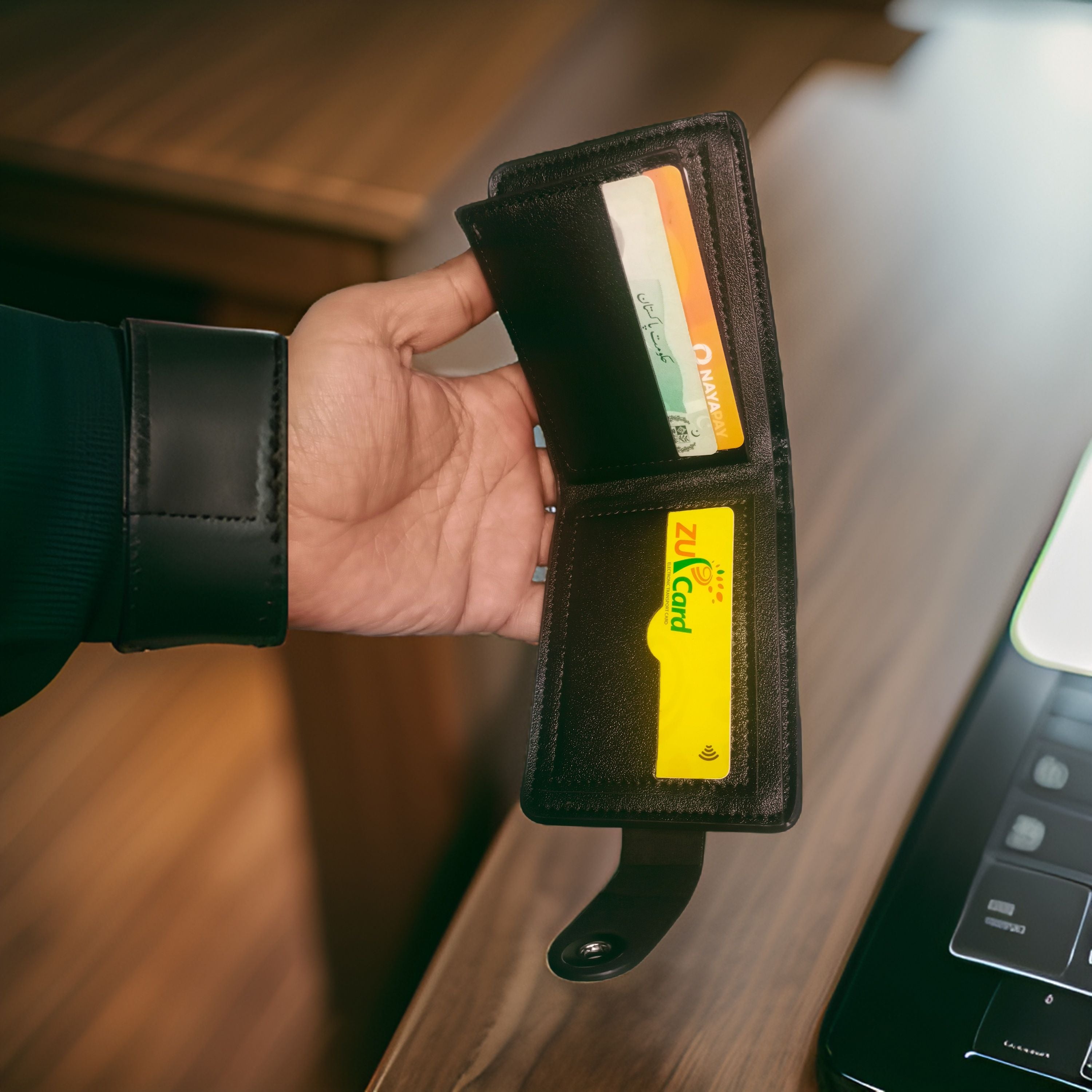 BMW Men's PU Leather Wallet With Coin Pockets - Oshi.pk - Buy & Sell Online