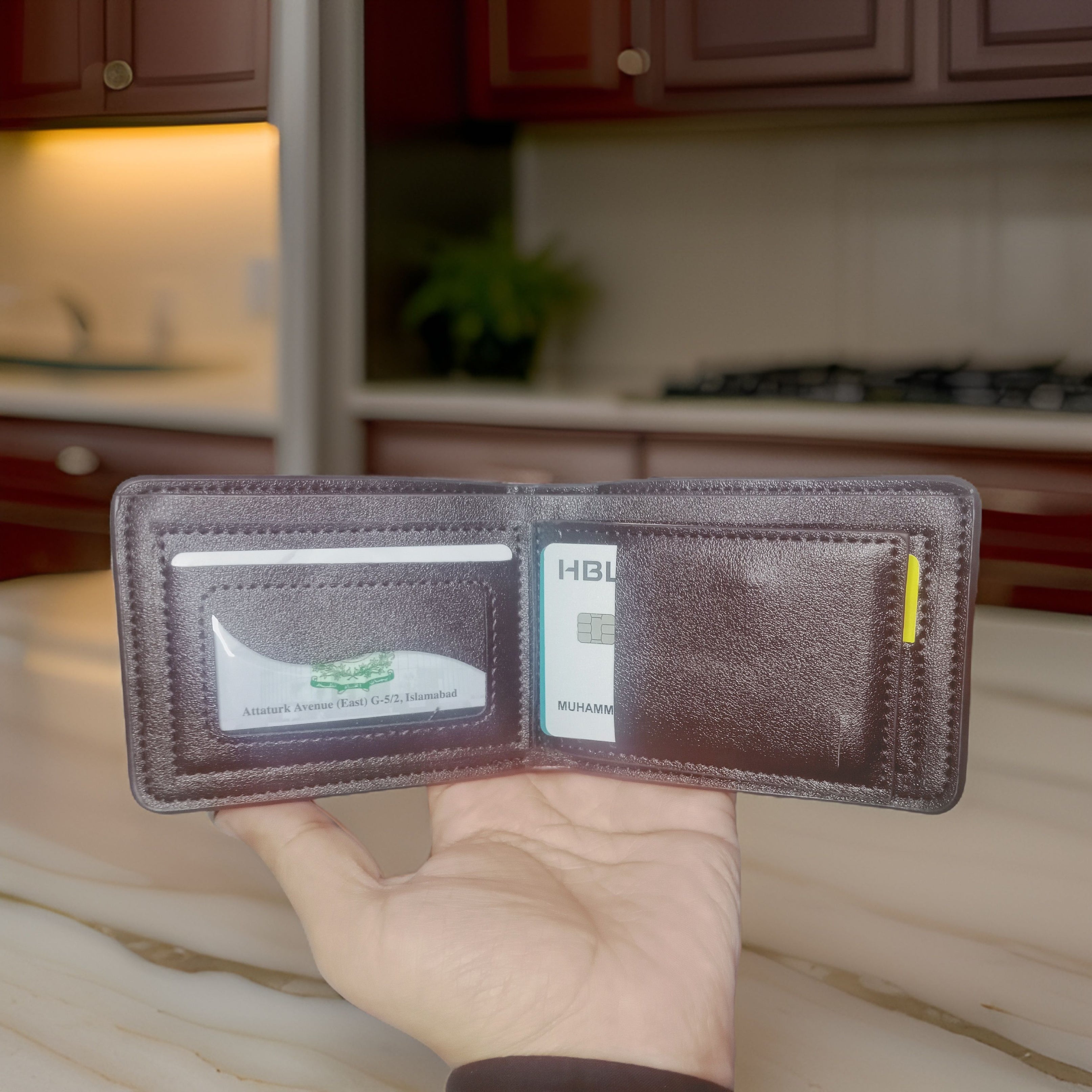 BMW Men's PU Leather Wallet With Coin Pockets - Oshi.pk - Buy & Sell Online