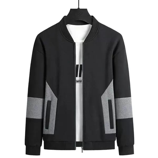 Bomber Neck Contrast Zipper Jacket - Oshi.pk - Buy & Sell Online