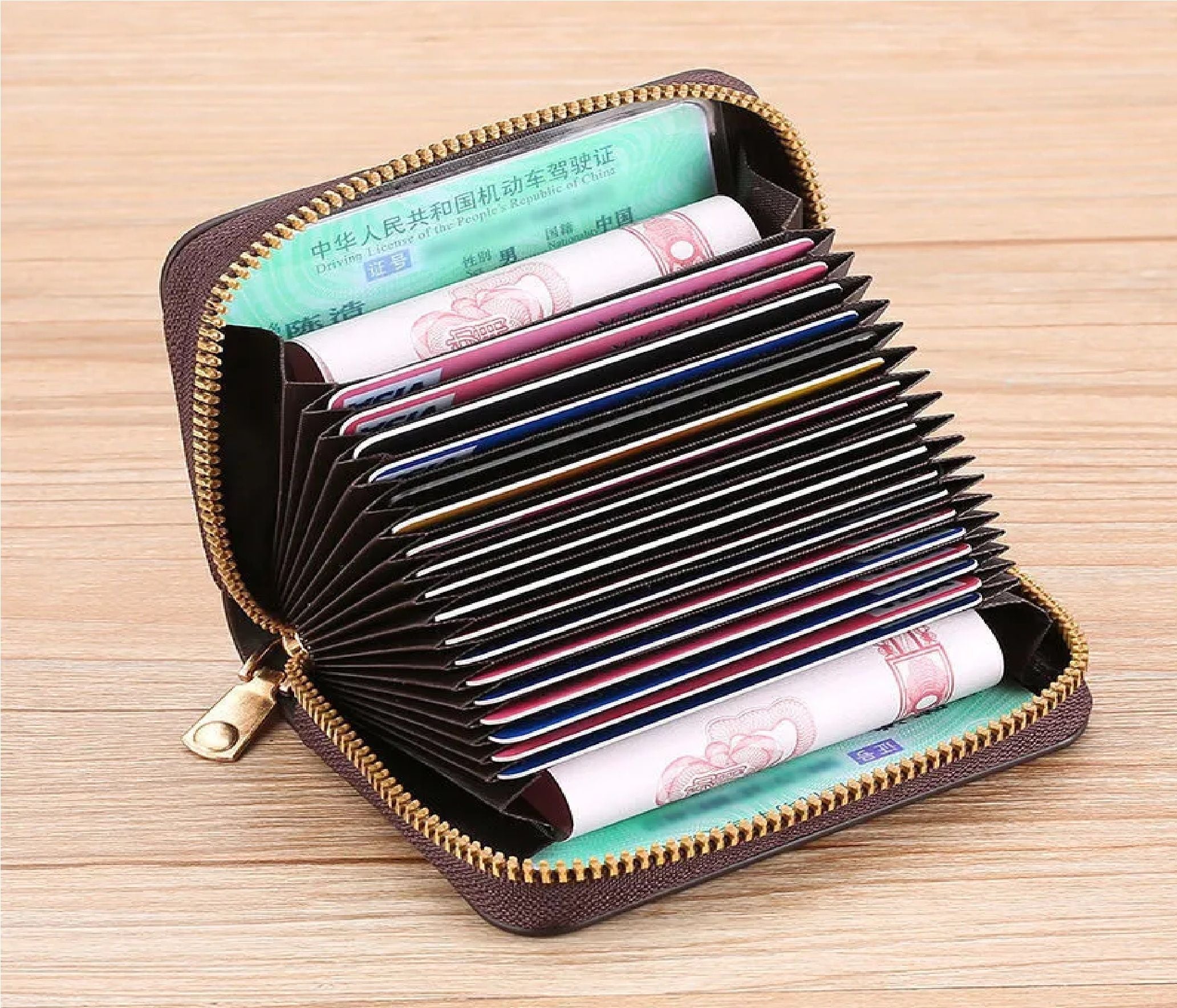 Boshihou Men's PU Leather Card Holder Bag Slim, Sleek, and Functional - Oshi.pk - Buy & Sell Online