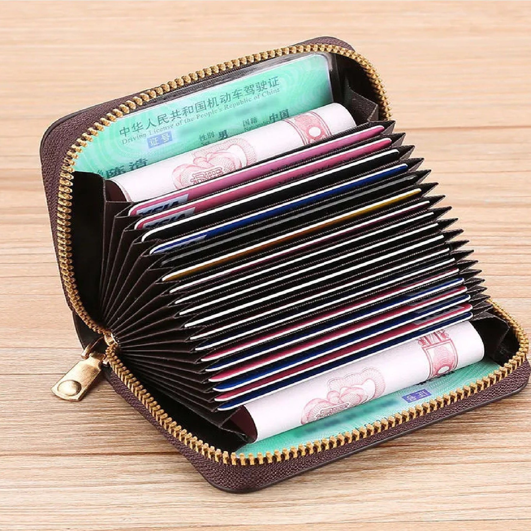 Boshihou Men's PU Leather Card Holder Bag Slim, Sleek, and Functional - Oshi.pk - Buy & Sell Online