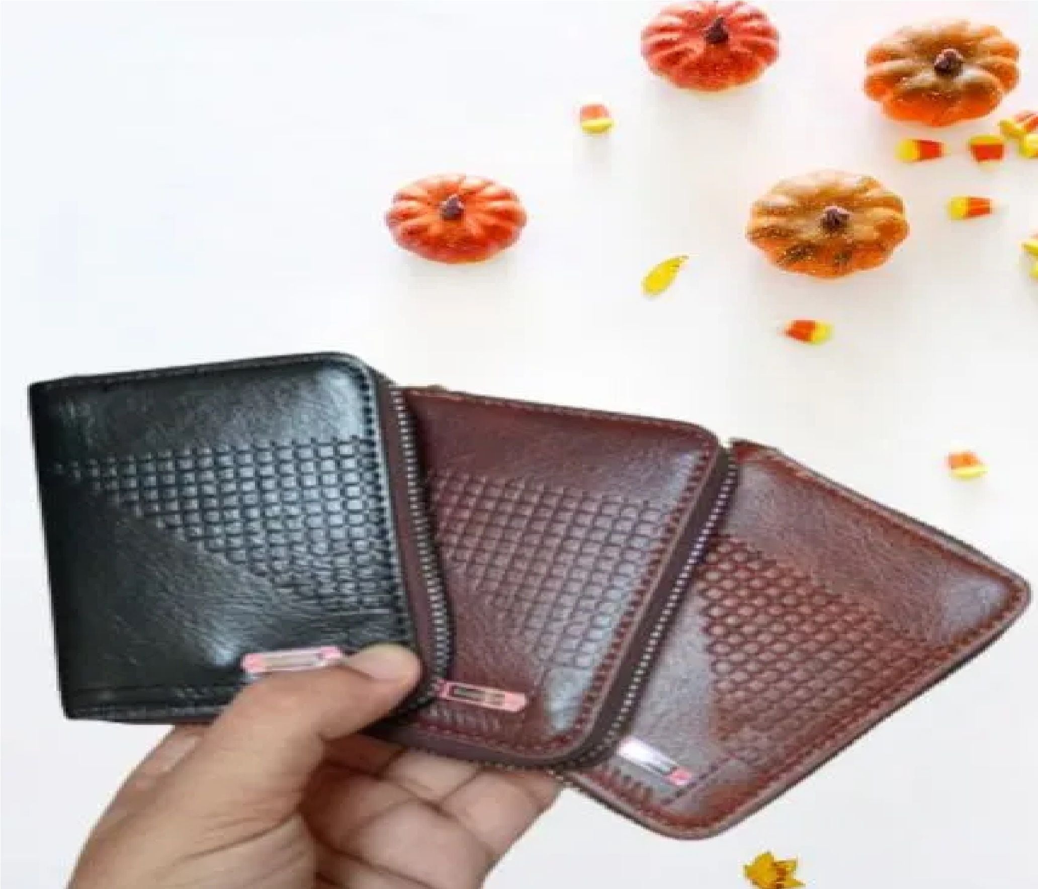 Boshihou Men's PU Leather Card Holder Bag Slim, Sleek, and Functional - Oshi.pk - Buy & Sell Online