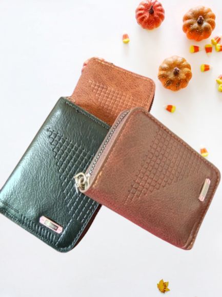 Boshihou Genuine Men's PU Leather Card Holder Storage Bags Blocking Zipper Thin Pocket - Oshi.pk - Buy & Sell Online