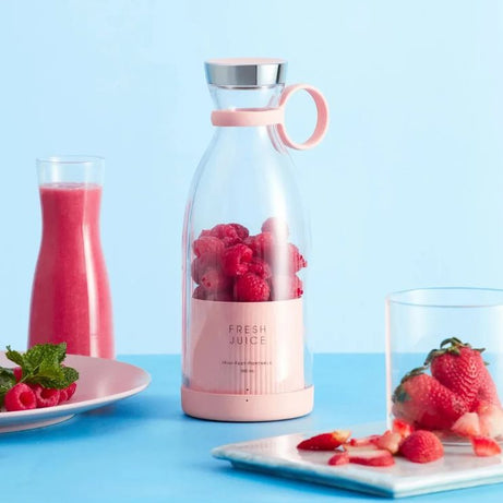 Bottle 420ml USB Rechargeable Juicer Blender Electric Blender Mini Portable Personal Size Juicer Portable Fruit Juicer Machine USB Rechargeable Juicer - Oshi.pk - Buy & Sell Online