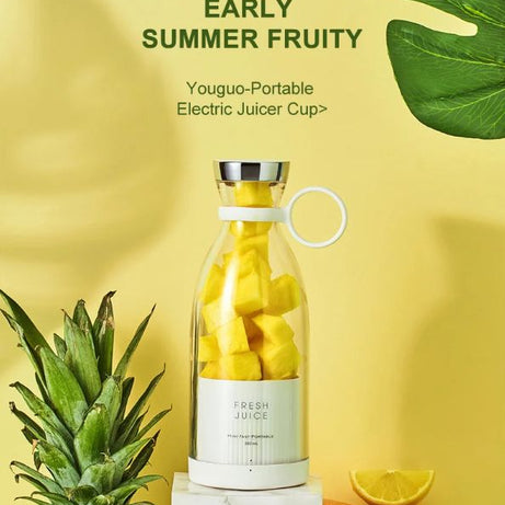 Bottle 420ml USB Rechargeable Juicer Blender Electric Blender Mini Portable Personal Size Juicer Portable Fruit Juicer Machine USB Rechargeable Juicer - Oshi.pk - Buy & Sell Online