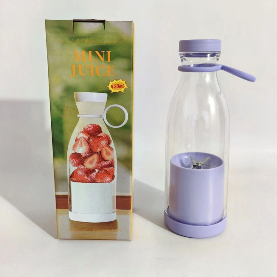 Bottle 420ml USB Rechargeable Juicer Blender Electric Blender Mini Portable Personal Size Juicer Portable Fruit Juicer Machine USB Rechargeable Juicer - Oshi.pk - Buy & Sell Online