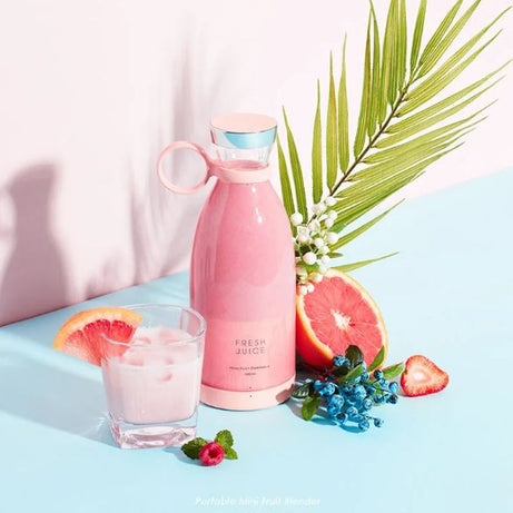 Bottle 420ml USB Rechargeable Juicer Blender Electric Blender Mini Portable Personal Size Juicer Portable Fruit Juicer Machine USB Rechargeable Juicer - Oshi.pk - Buy & Sell Online