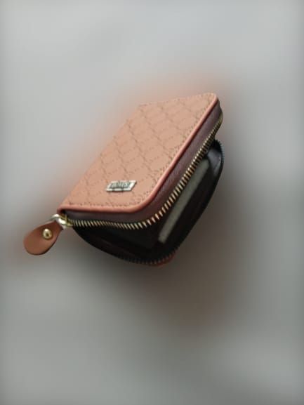 Bovi's Men's Genuine Leather Card Holder Storage Bags Blocking Zipper Thin Pocket - Oshi.pk - Buy & Sell Online