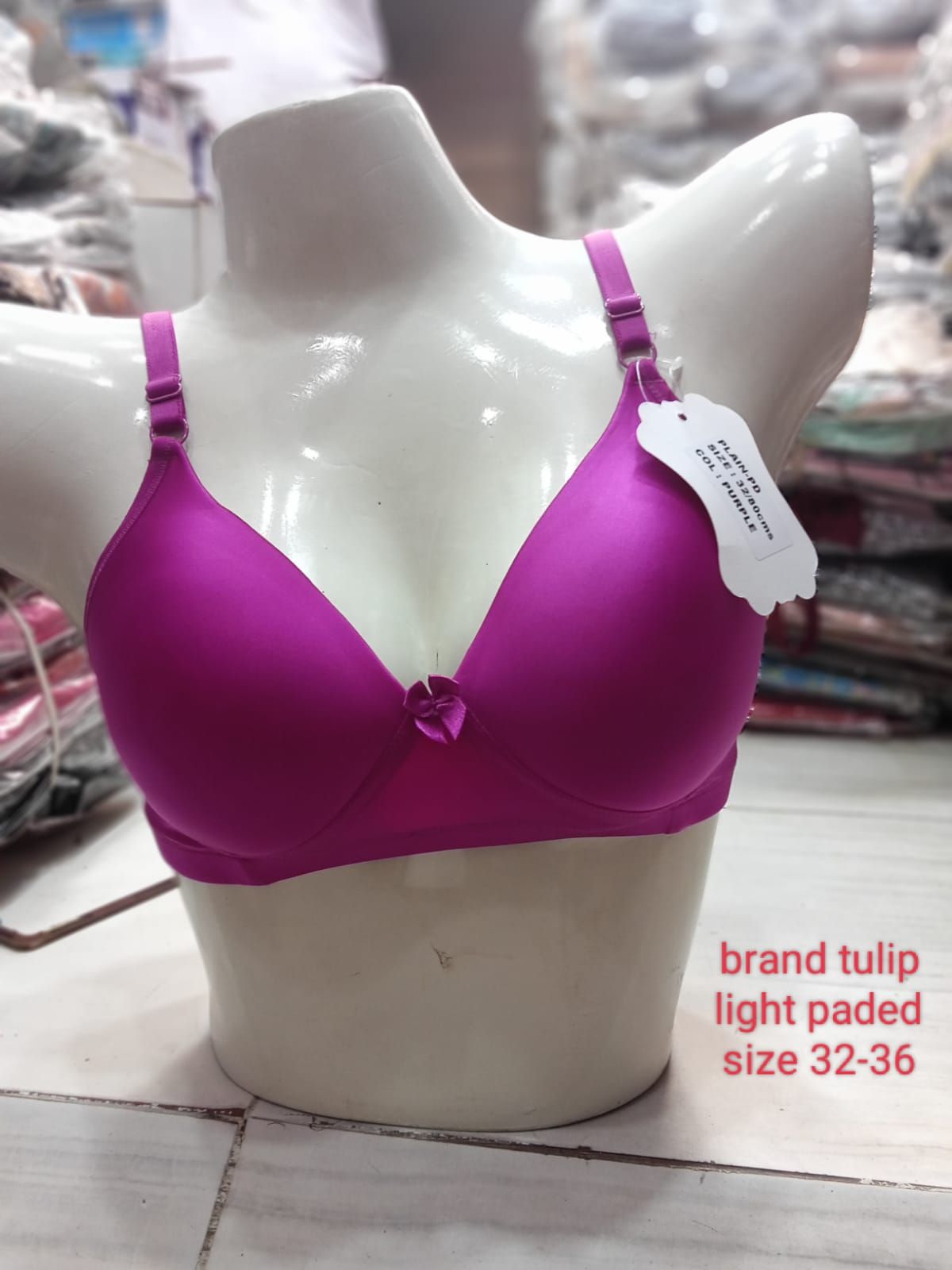 Black Plain Brand Tulip Imported Victoria Secret Bra Light Padded - Oshi.pk - Buy & Sell Online