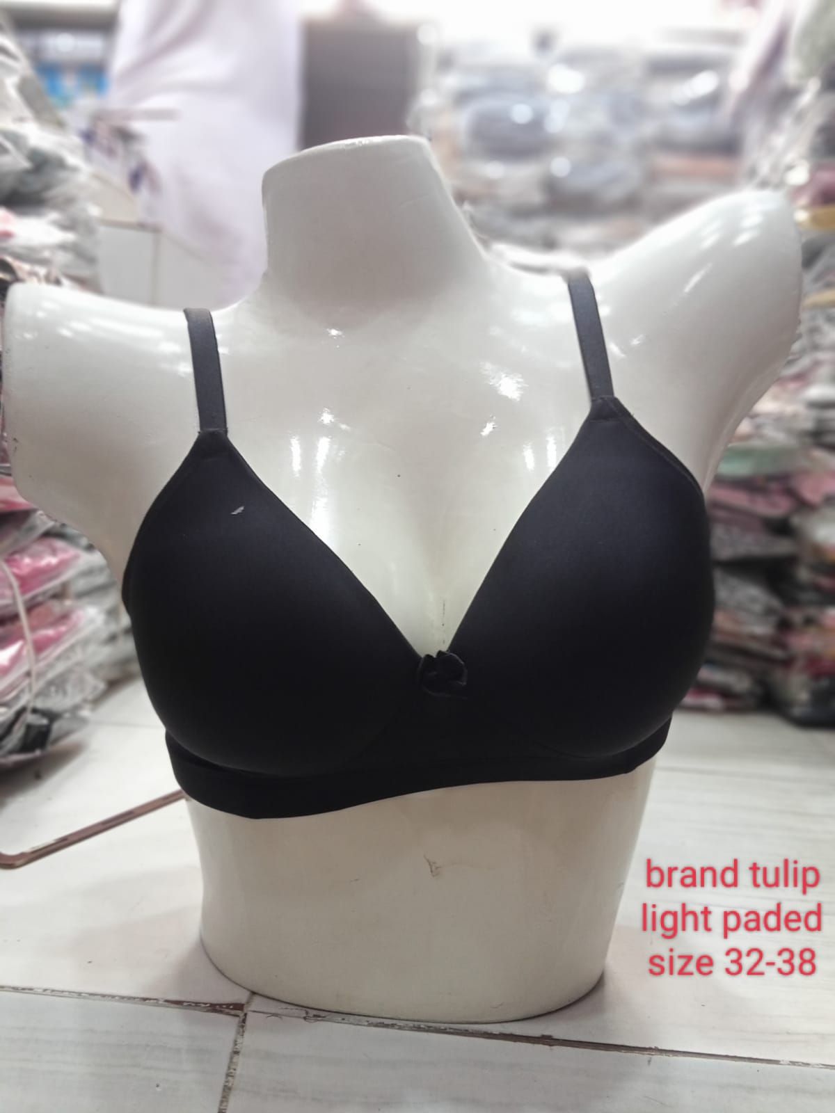 Black Plain Brand Tulip Imported Victoria Secret Bra Light Padded - Oshi.pk - Buy & Sell Online
