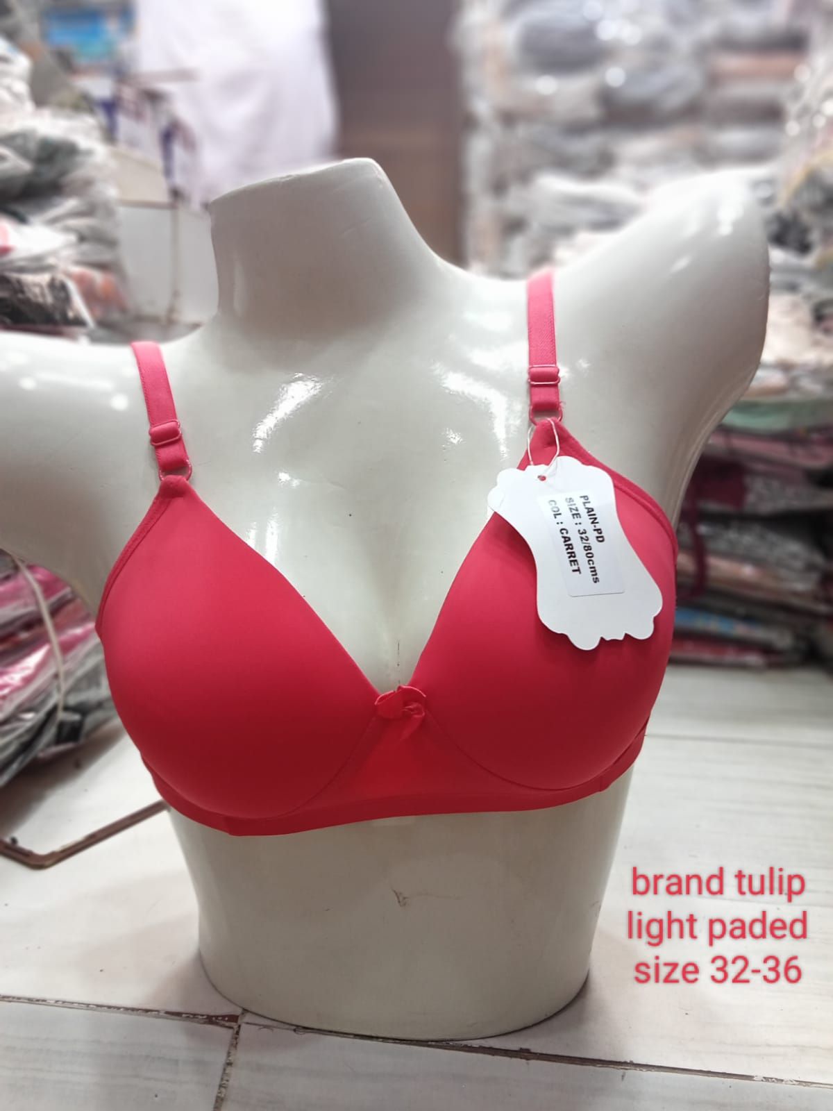 Black Plain Brand Tulip Imported Victoria Secret Bra Light Padded - Oshi.pk - Buy & Sell Online